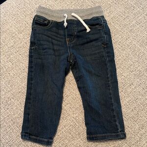 Cat & Jack Kids Denim Joggers with Gray Waistband